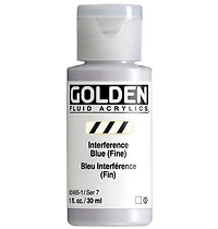 Acrylique fluide - 1 oz  bleu interference fin  s7