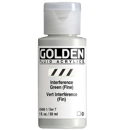Acrylique fluide - 1 oz  vert interference fin  s7
