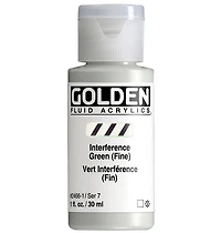 Acrylique fluide - 1 oz  vert interference fin  s7