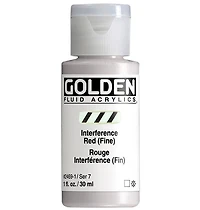 Acrylique fluide - 1 oz  rouge interference fin  s7
