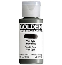 Acrylique fluide - 1 oz  brun vandyke imitation  s3