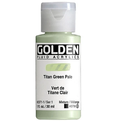 Acrylique fluide - 1 oz  vert de titane clair  s1