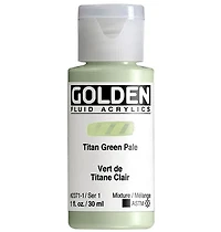 Acrylic fluid - 1 oz  pale titanium green  s1