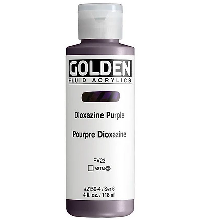 Acrylique fluide - 4 oz  pourpre dioxazine  s6