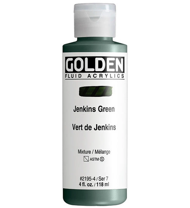 Acrylic fluid - 4 oz jenkins green s7