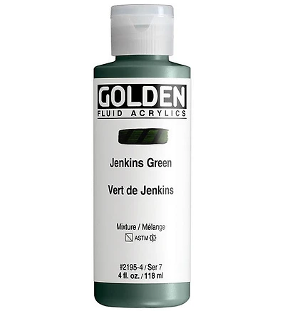 Acrylic fluid - 4 oz  jenkins green  s7