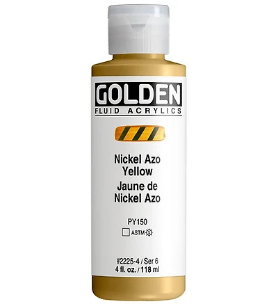 Acrylique fluide - 4 oz  jaune nickel azo  s6