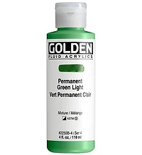 Acrylic fluid - 4 oz  light permanent green  s4