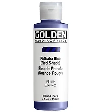 Acrylic fluid - 4 oz  phthalo blue red shade  s4