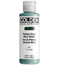 Acrylic fluid - 4 oz  phthalo green blue shade  s4