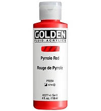 Acrylique fluide - 4 oz  rouge de pyrrole  s8