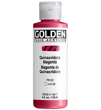 Acrylic fluid - 4 oz  quinacridone magenta  s7