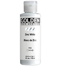 Acrylique fluide - 4 oz  blanc de zinc  s1