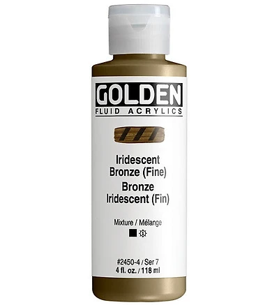 Acrylic fluid - 4 oz  iridescent bronze  s7