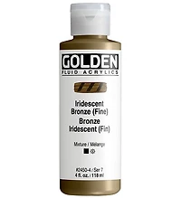 Acrylic fluid - 4 oz  iridescent bronze  s7