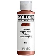 Acrylique fluide - 4 oz  cuivre iridescent  s7