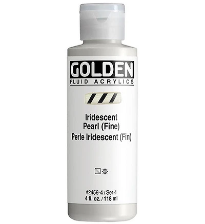 Acrylique fluide - 4 oz  perle iridescent  s4