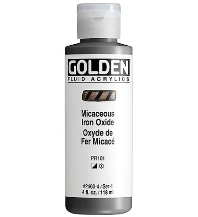 Acrylique fluide - 4 oz  oxyde de fer micace  s4