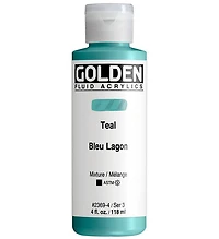 Acrylique fluide - 4 oz  bleu lagon  s3