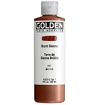 Acrylic fluid - 8 oz  burnt sienna  s1