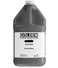 Acrylique fluide - 128 oz noir de carbone s1
