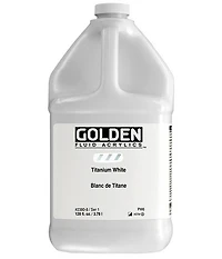 Acrylic fluid - 128 oz titanium white  s1