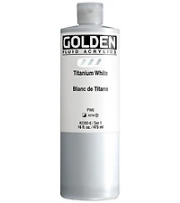 Acrylique fluide - 16 oz blanc de titane s1