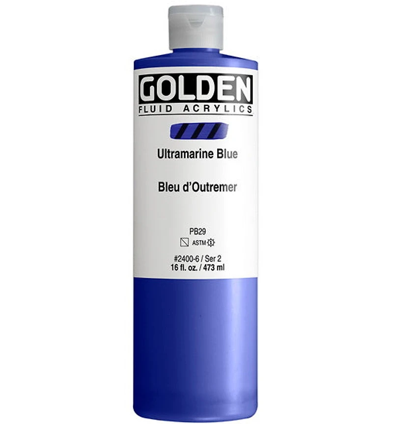 Acrylic fluid - 16 oz ultramarine blue s2