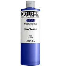 Acrylic fluid - 16 oz  ultramarine blue  s2