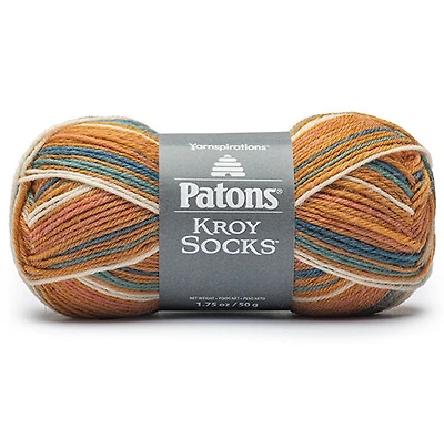 Fil kroy socks #1 - 50gr - rayures milieu du siecle