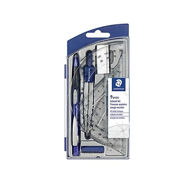 Ens. géométrie scolaire 9 pièces