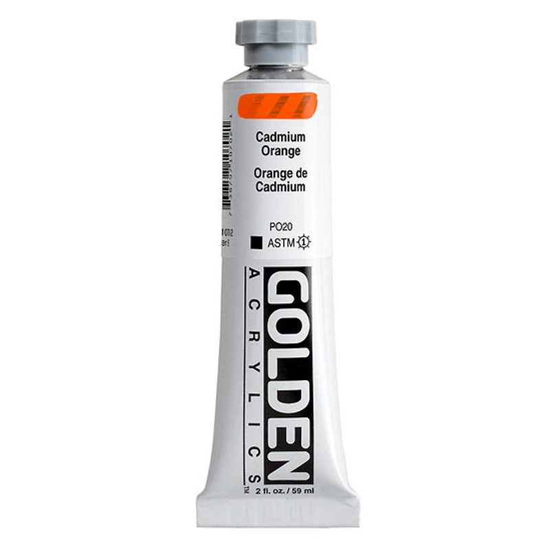 Acrylic heavy body - 2 oz cadmium orange s8