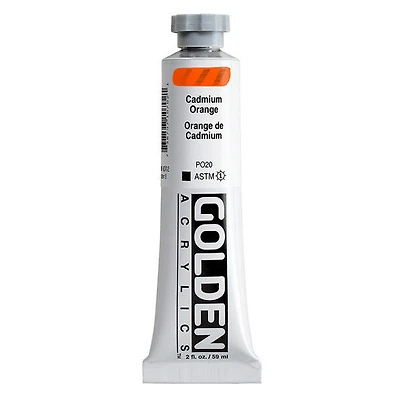 Acrylic heavy body - 2 oz cadmium orange s8