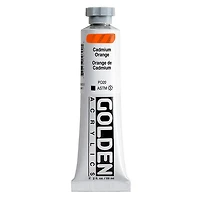Acrylic heavy body - 2 oz  cadmium orange  s8