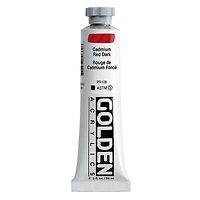 Acrylic heavy body - 2 oz  cadmium red deep  s9