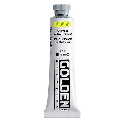 Acrylic heavy body - 2 oz  cadmium yellow primrose  s7
