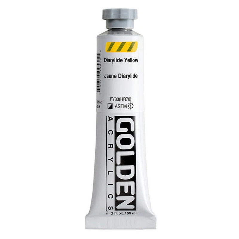 Acrylic heavy body - 2 oz diarylide yellow s6