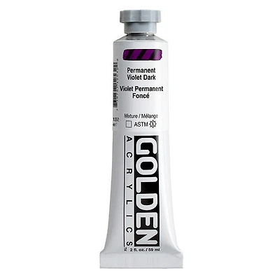Acrylic heavy body - 2 oz  permanent violet dark  s7