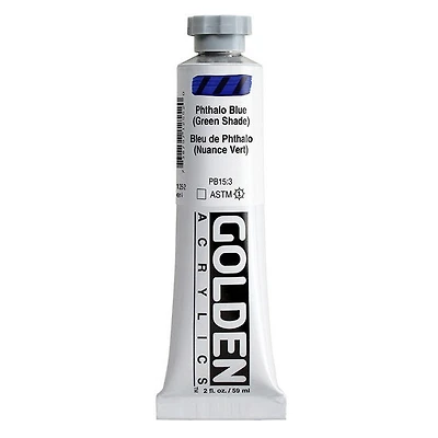 Acrylic heavy body - 2 oz  phthalo blue green shade  s4