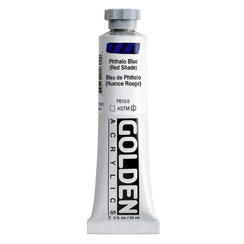 Acrylic heavy body - 2 oz phthalo blue red shade s4
