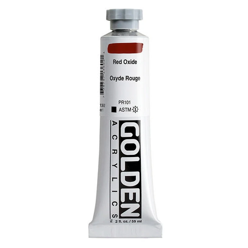 Acrylic heavy body - 2 oz red oxide s1