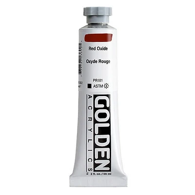 Acrylic heavy body - 2 oz  red oxide  s1