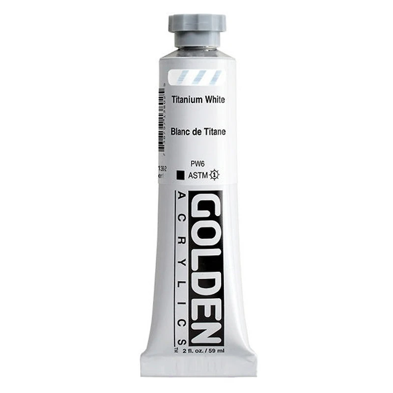 Acrylic heavy body - 2 oz titanium white s1
