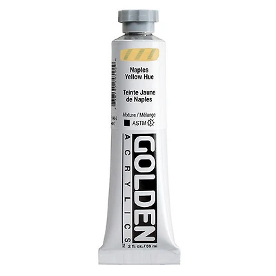 Acrylic heavy body - 2 oz  naples yellow hue  s2