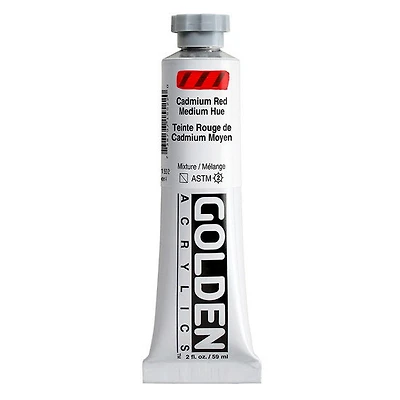 Acrylique haute viscosité - 2 oz rouge cadmium moyen imit. s4