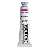 Acrylic heavy body - 2 oz  medium magenta  s6