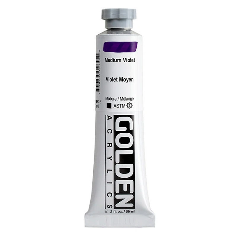 Acrylic heavy body - 2 oz violet medium s6
