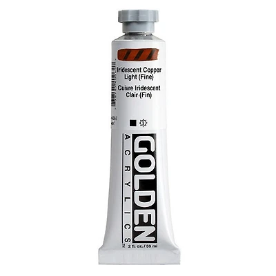 Acrylique haute viscosité - 2 oz cuivre clair irid. fin s7