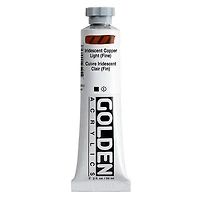 Acrylique haute viscosité - 2 oz  cuivre clair irid. fin  s7