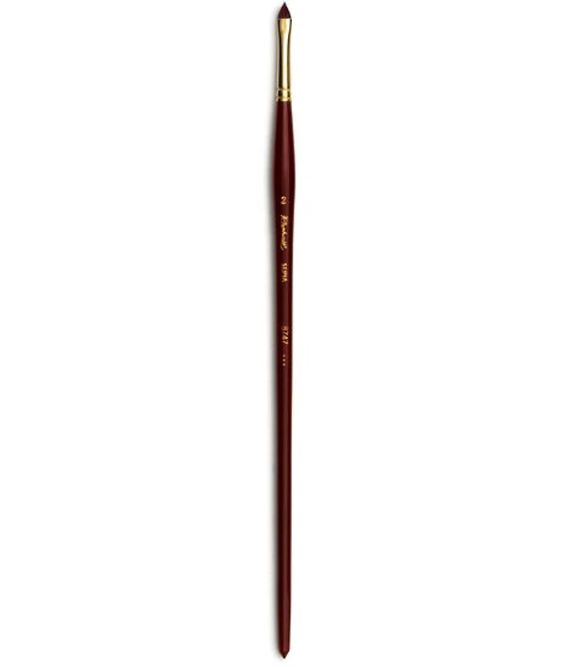 Acrylic paintbrush - synthetic - sepia